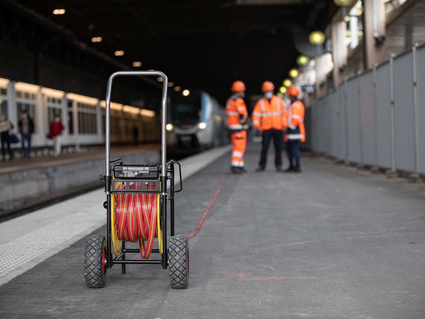 reportage photo professionnelle entreprise Safe Innov En gare